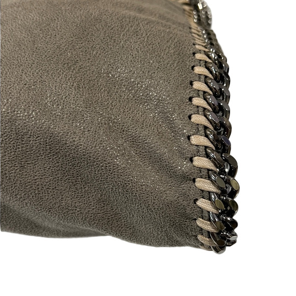 Stella McCartney Falabella Gray Vegan Suede Chain Crossbody Bag - Picture 13 of 15